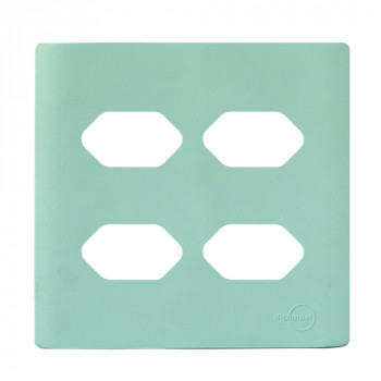 Placa p/ 4 Tomadas 4x4 - Novara Siciliano